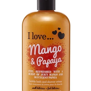 I LOVE Cosmetics Bubble Bath & Shower Creme Gel de Ducha Hidratante Mango y Papaya 500ml