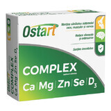 Ostart Complex Ca + Mg + Zn + Se + D3, 30 comprimés, Fiterman