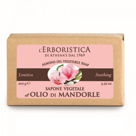 Plantaardige zeep met amandelolie, 100g, L'Erboristica