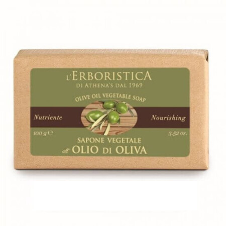 Plantaardige zeep met olijfolie, 100g, L'Erboristica