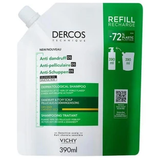 VICHY Dercos Anticaspa Ds Recambio Champú Contra la Caspa y la Sequedad Para Cabello Seco 390ml