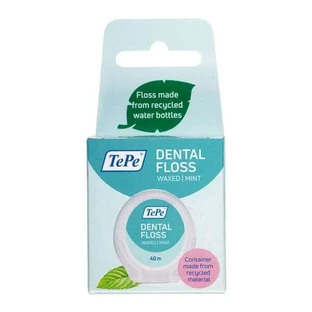 TEPE Seda Dental Encerada Menta 40m Encerada