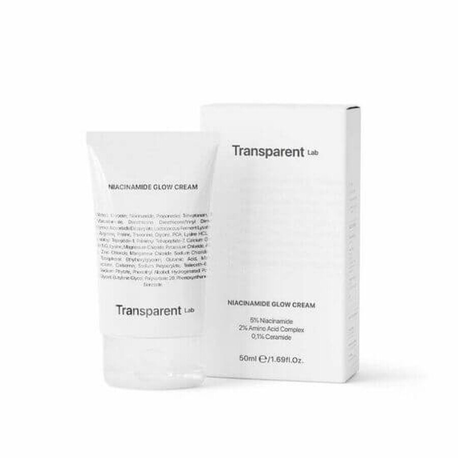 Crème éclat au niacinamide, 50 ml, Transparent Lab