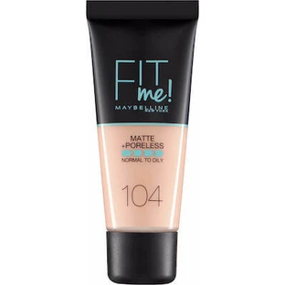 MAYBELLINE Fond de ten Fit Me pentru acoperire mată naturală 30ml 104 Soft Ivory