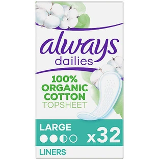 Servilletas de algodón ALWAYS Dailies grandes 32 unidades