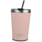 NAVA Thermosglas mit Edelstahlstrohhalm We Care In Pink 450ml (10-262-110)