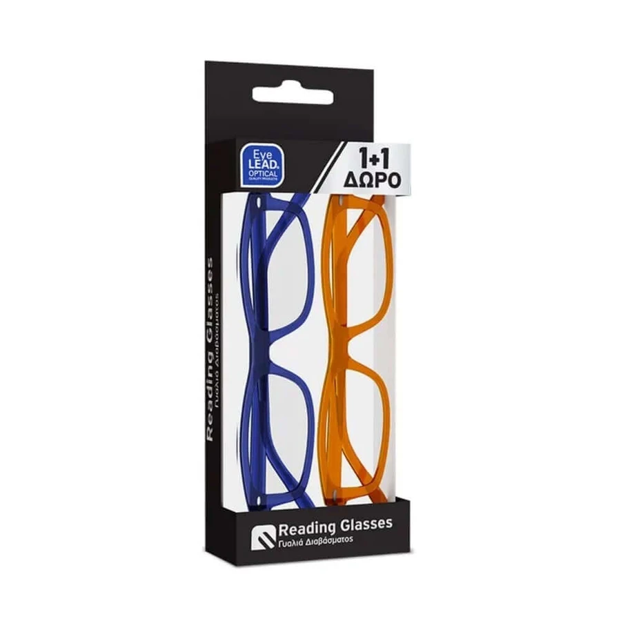 EYELEAD Lesebrille - Presbyopie Blau(E220) & Honig(E218) +2.00