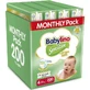 BABYLINO Diapers with adhesive Sensitive Cotton Soft No.4 For 8-13kg 200 pieces