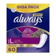 ALWAYS Expert Daily Extra Protect Long & Incontinence Pads 60 Pieces