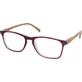 Lunettes de presbytie EYELEAD - Lunettes de lecture avec branches en bois Bordeaux E213 +4.00