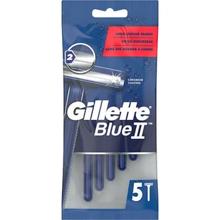 GILLETTE Blue II Aparate de ras de unică folosință cu 2 lame 5 bucăți