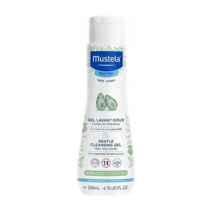 MUSTELA Gentle Cleansing Gel Baby Foaming Gel für Körper & Haar 200ml