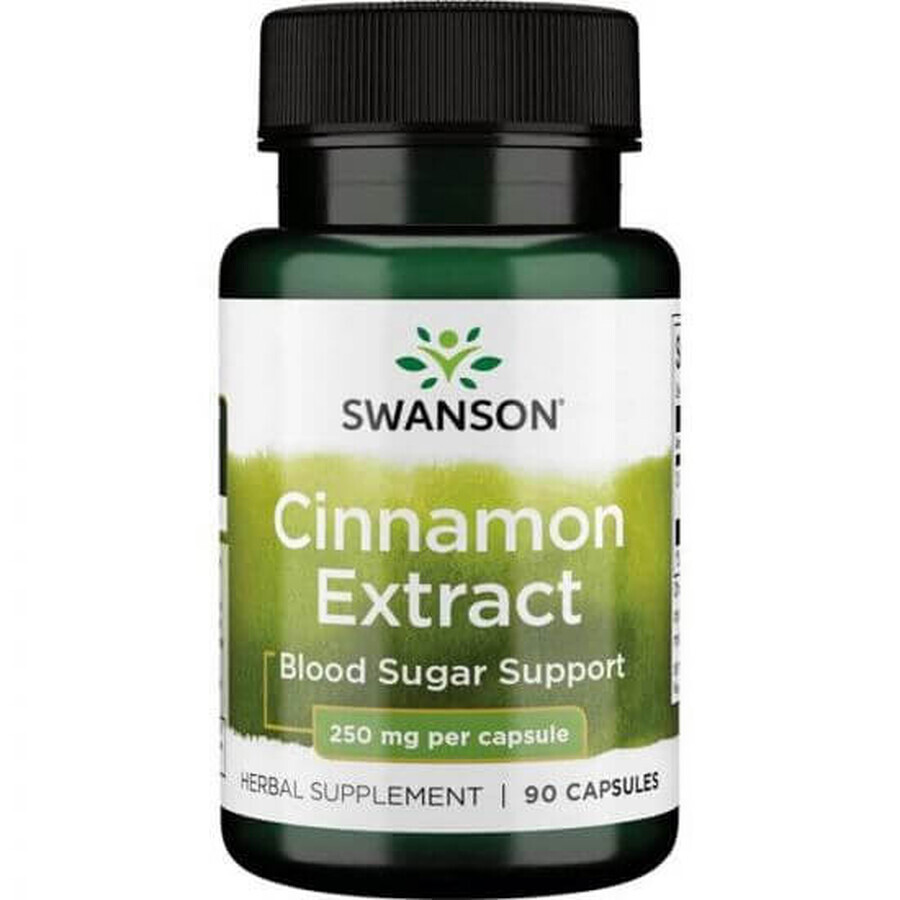 Cinnamon Extract, 250 mg, 90 capsule, Swanson Health USA