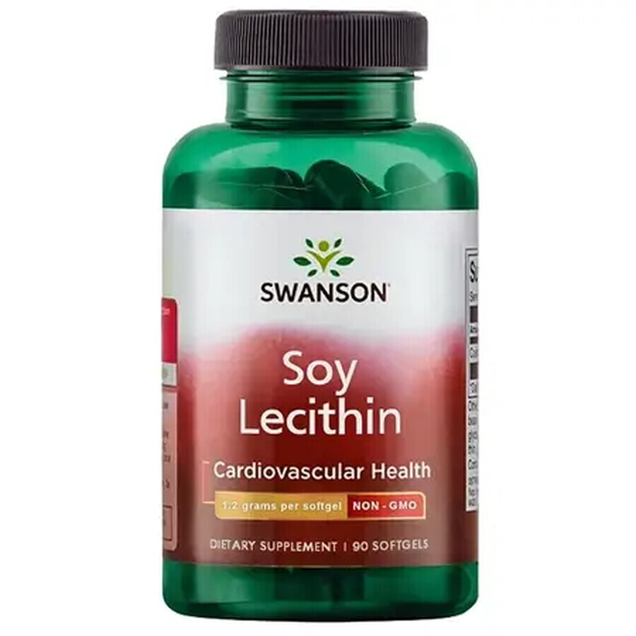 Lecitina di girasole, 1200 mg, 90 capsule molli, Swanson Health USA