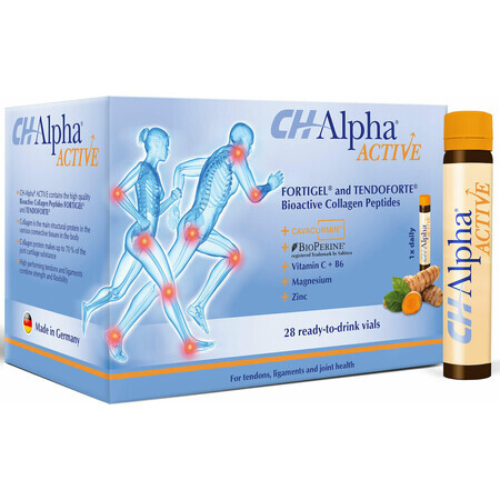CH Alpha Active - Collageen 4 in 1 formule, 28 orale injectieflacons, Gelita Health
