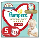 PAMPERS Premium Verzorgingsbroek Luierbroekjes Maat 5 (12kg-17kg) 52 Stuks JUMBO+