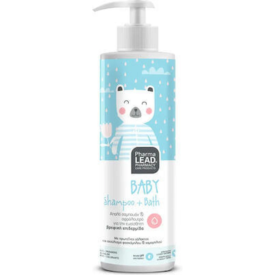 PHARMALEAD Champú y Baño 500ml - Champú y Baño Suaves para la Piel Sensible del Bebé