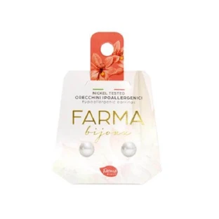 ORION Farma Bijoux Boucles d'oreilles hypoallergéniques Petites perles rondes