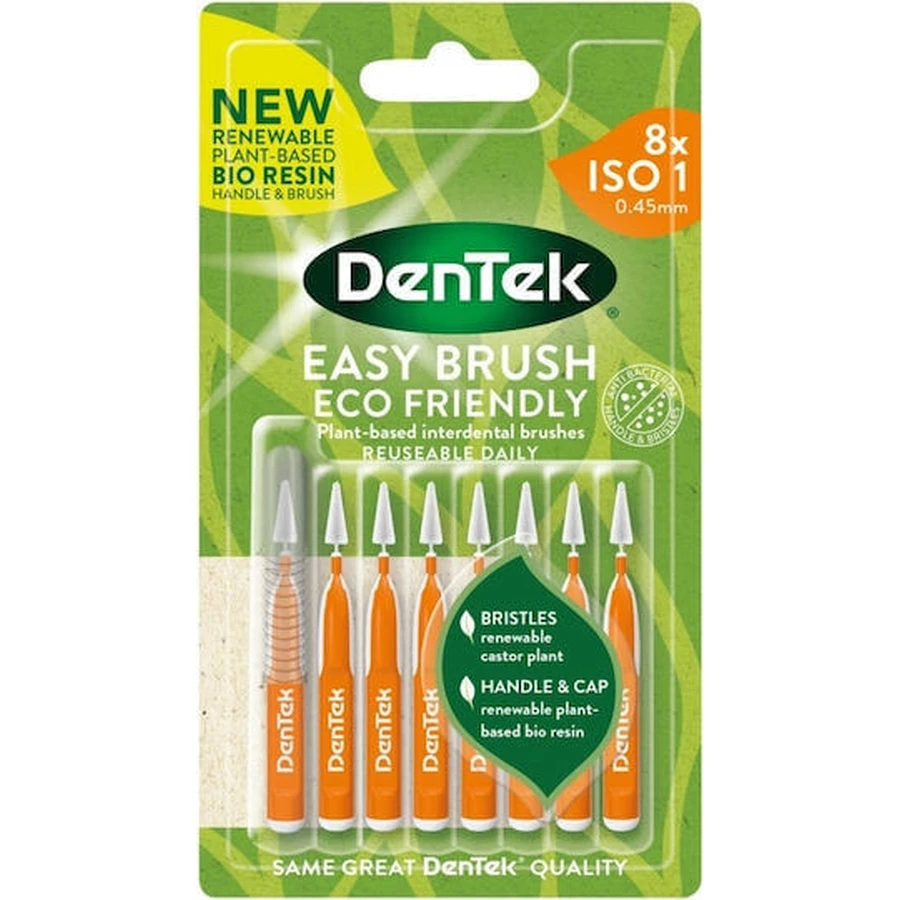 DENTEK Brush Szczoteczki międzyzębowe Rozmiar/ISO 1 Szczoteczki międzyzębowe z uchwytem 0,45 mm 8 szt.: ceny i cechy