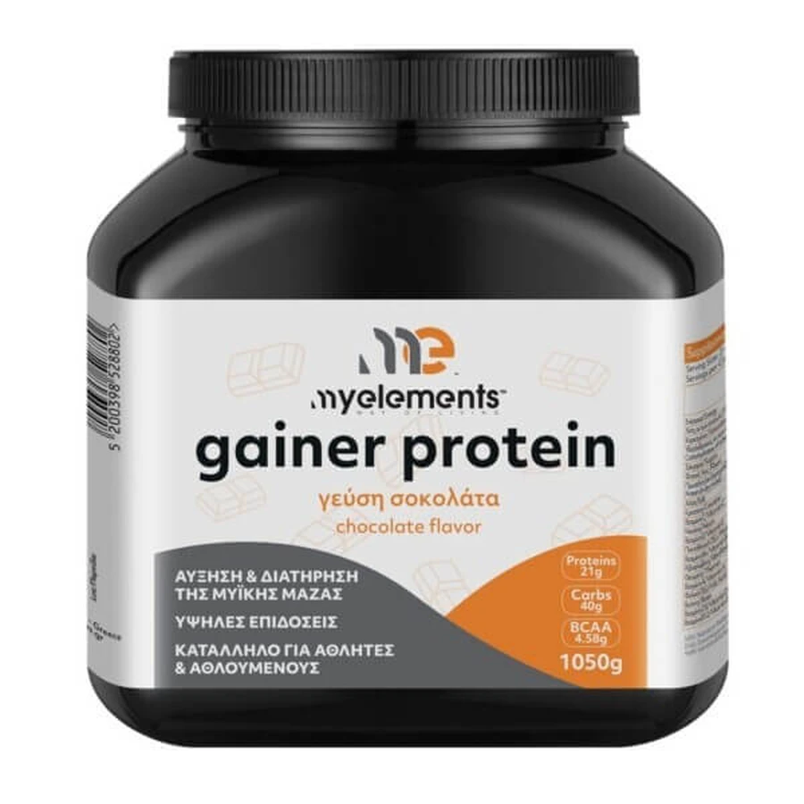 MY ELEMENTS Sports Gainer Eiwit Chocolade smaak 1050g
