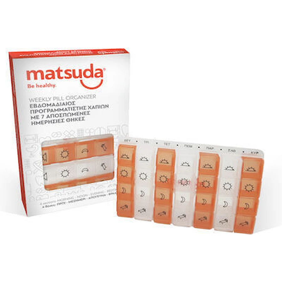 Pilulier hebdomadaire MATSUDA avec 28 positions