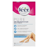 Bandes d'épilation pour les jambes, 20 pièces, Veet