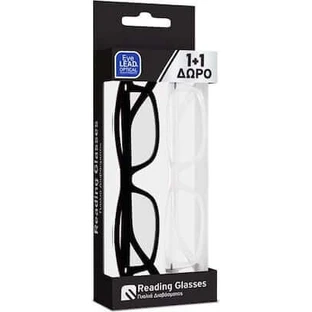 EYELEAD Gafas de Lectura - Presbicia Negro(E221) & Transparente(E223) +2.00