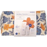 KORRES PROMO Yoghurt SPF50 Yoghurt Zonnebrandcrème Gezicht & Oogcrème 50ml & Yoghurt Crème Gezichtsgel Griekse Yoghurt Hydraterend met Probiotica 20ml & Verzameletui