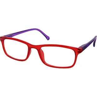 Occhiali da lettura per presbiopia EYELEAD con occhiali rossi viola E215 +4,00