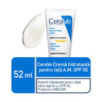 Crème hydratante pour peau normale-sèche avec SPF 50, 52 ml, CeraVe