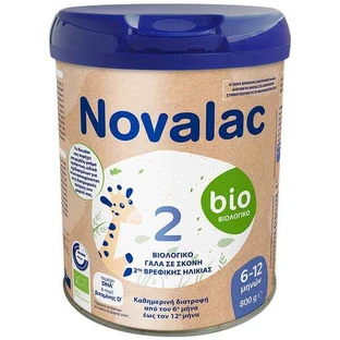 NOVALAC 2 Bio-Milchpulver für Säuglinge 6-12 Monate 800g