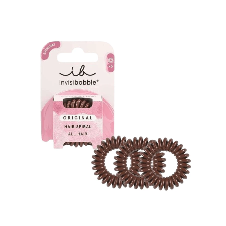 AMBITAS Invisibobble Original Pretzel Bruin Haarlintjes 3 Stuks