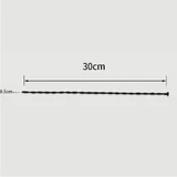 300 x 5 mm Silicone Urethral Sound - Black