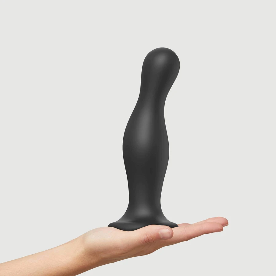 Curvy Plug XX-Large Silicone Premium Dildo with Suction Cup - Noir
