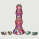Ovipositor Larva Silicone Dildo with Eggs - Multicolour