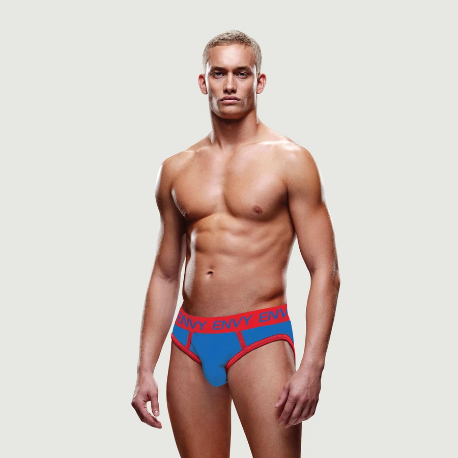 Solid Envy Jock - albastru/roșu - Large/X-Large