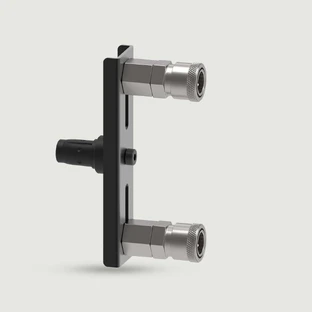 Dual Dildo Adapter für Sexopolis Sex Maschinen - Schwarz