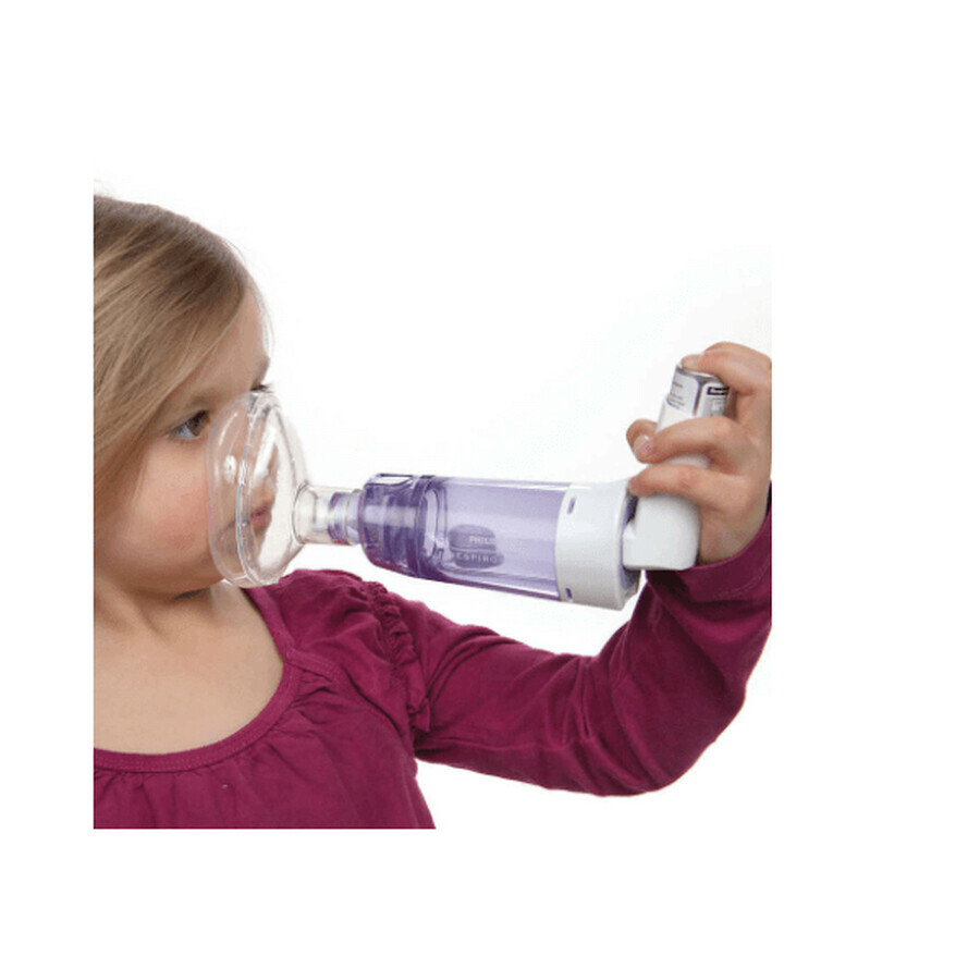 Respironics Optichamber Diamond-inhalatiekamer 1-5 jaar, 1079825, Philips