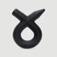Delta Vloeibare Silicone Flexibele Cock Ring - Zwart