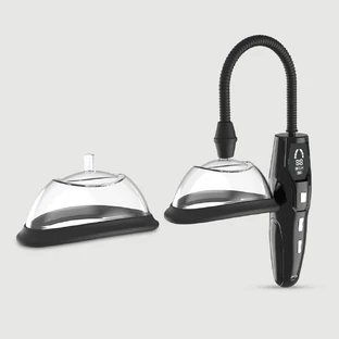 Pump My Pussy Pompă electrică cu 2 cupe - transparentă