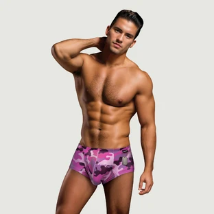 Trunchiuri Camo cu etichetă pentru câine - Roz - Small/Medium