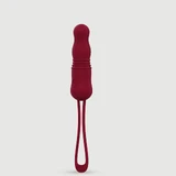 Yvette Op Afstand Bediende Stuwende Siliconen Bullet Vibrator - Rood