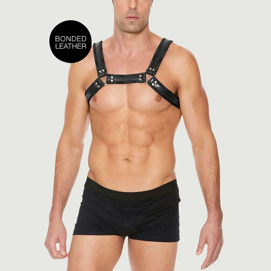 Buckle Bulldog Harness - Negru - Mare/X-Large