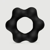 Shuriken Liquid Silicone Flexible Cock Ring 55 cm - Schwarz
