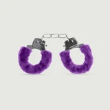 Sexopolis BDSM Beginner's Metal Purple Furry Hand Cuffs