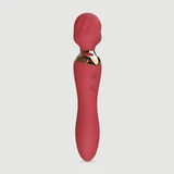 Vibro-Wall Premium Siliconen Massage Wand Stimulator & Vibrator 2 in 1 - Rood