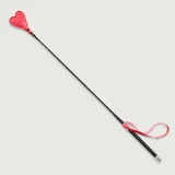 Leren hartenmantel met rood handvat 66 cm - Rood