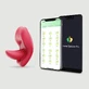 Limba ta pe mine Stimulator vibrator controlat de aplicație - roșu