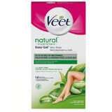 Strisce di cera per piedi all'aloe vera, 12 pezzi, Veet