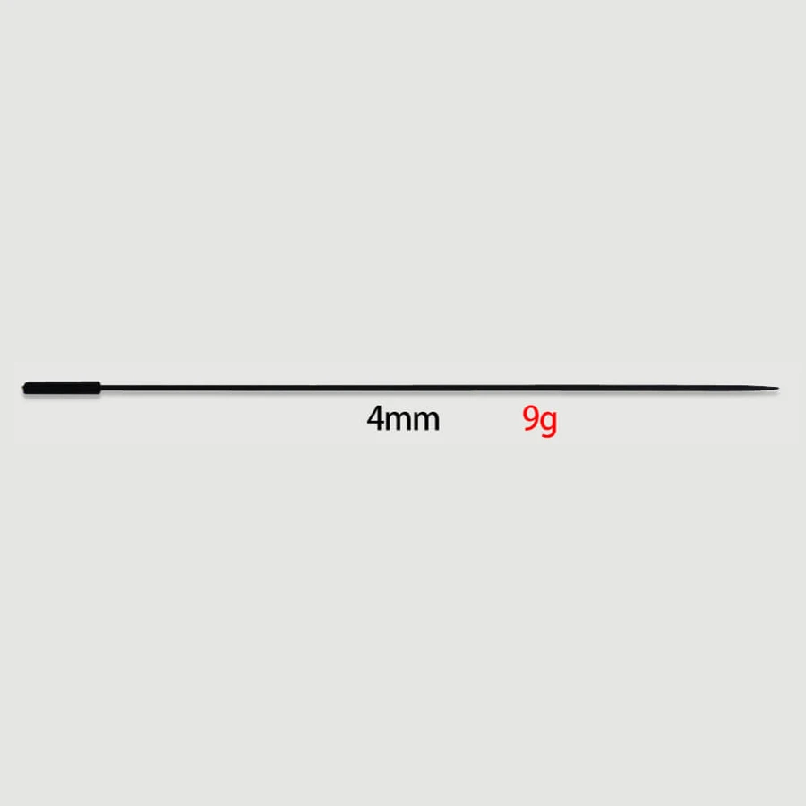 350 x 4 mm Silikon-Urethral-Schall - Schwarz